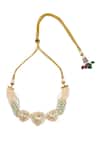 Buy Nazaakat By Samara Singh Cream Brass Beaded Necklace And Earring Set Online at Aza Fashions Buy_Nazaakat By Samara Singh_Cream Brass Beaded Necklace And Earring Set _Online_at_Aza_Fashions