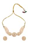 Shop Nazaakat By Samara Singh Cream Beads Creme And Pink Jewellery Set at Aza Fashions Shop_Nazaakat By Samara Singh_Cream Beads Creme And Pink Jewellery Set _at_Aza_Fashions