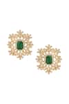 Buy_Nazaakat By Samara Singh_Green Beaded Necklace And Earring Set _Online_at_Aza_Fashions