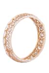 Shop_Nazaakat By Samara Singh_Gold Plated Imitation Diamonds And White Stone Embellished Bangles _Online_at_Aza_Fashions