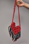 Buy_Tussya_Heart-shaped Crystal Mini Bag _at_Aza_Fashions