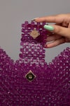 Shop_Tussya_Geometric Crystal Handbag With Sling _Online_at_Aza_Fashions