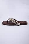 Buy_SCHON ZAPATO_Brown Kodi Toe-holder Flats _Online_at_Aza_Fashions