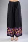 Shop_Samyukta Singhania_Purple Silk, Crepe Round Neck Co-ord Set _Online_at_Aza_Fashions