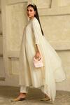Buy_Saahiil Kapoor_Ivory Chanderi Anarkali Set With Dupatta _Online_at_Aza_Fashions