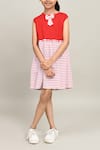 Buy_Petite Pomme_Red Cotton Bows Clothee Fun Baby Girls Sleeveless Frock _Online_at_Aza_Fashions