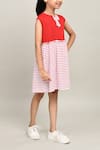 Shop_Petite Pomme_Red Cotton Bows Clothee Fun Baby Girls Sleeveless Frock _Online_at_Aza_Fashions