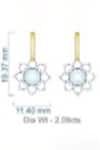Buy_Araiya By Aza_White Diamond Earrings_at_Aza_Fashions
