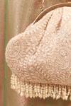 Buy_AMYRA_Gray Embroidery, Beads Rhea Threadwork Vintage Clutch _Online_at_Aza_Fashions