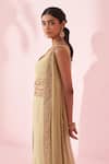 Shop_Studio Bagechaa_Gehna Green Sharara Set _Online_at_Aza_Fashions