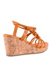 Shop_Vanilla Moon_Orange Knotted Strappy Cork Wedge Sandals_Online_at_Aza_Fashions
