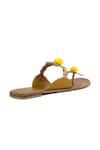 Buy_Vanilla Moon_Yellow Floral Flats_Online_at_Aza_Fashions