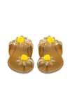 Shop_Vanilla Moon_Yellow Floral Flats_at_Aza_Fashions
