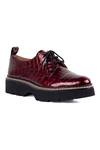 Shop_Vanilla Moon_Red Crocodile Print Lace Up Sneakers_Online_at_Aza_Fashions
