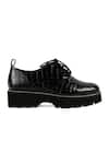 Vanilla Moon_Black Patent Leather Lace Up Sneakers_Online_at_Aza_Fashions