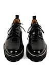 Shop_Vanilla Moon_Black Patent Leather Lace Up Sneakers_at_Aza_Fashions
