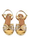 Shop_Vanilla Moon_Gold And Silver Strappy Kitten Heels_at_Aza_Fashions