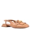Buy_Vanilla Moon_Beige Fringe Kilty Slingback Sandals_at_Aza_Fashions