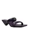 Buy_JVAM_Purple Cone-heel Slip On Heels _at_Aza_Fashions