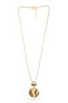 Kicky & Perky_Multi Color Moissanite Pendant Necklace _Online_at_Aza_Fashions