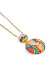 Shop_Kicky & Perky_Multi Color Moissanite Pendant Necklace 