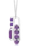 Buy_Kicky &amp; Perky_Silver Plated Amethyst Sterling Pendant Necklace _Online_at_Aza_Fashions
