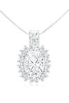 Shop_Kicky &amp; Perky_Silver Plated Moissanite Pendant Necklace _Online_at_Aza_Fashions