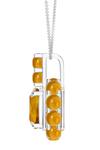 Kicky &amp; Perky_Yellow Contemporary Citrine Pendant Necklace _Online_at_Aza_Fashions