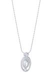 Buy_Kicky & Perky_Silver Plated Moissanite Sterling Pendant Necklace _Online_at_Aza_Fashions