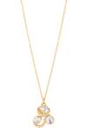 Shop_Kicky & Perky_Gold Plated Moissanite Polki Pendant Necklace _Online_at_Aza_Fashions