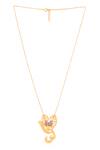 Kicky & Perky_Gold Plated Contemporary Pendant Necklace _Online_at_Aza_Fashions