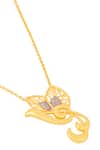 Shop_Kicky & Perky_Gold Plated Contemporary Pendant Necklace _Online_at_Aza_Fashions