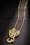 Kicky & Perky_Gold Plated Contemporary Pendant Necklace _Online