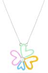 Kicky & Perky_Multi Color Heart Pendant Necklace_Online_at_Aza_Fashions