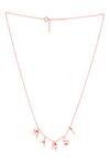 Kicky & Perky_Rose Gold Letter Pendant Necklace _Online_at_Aza_Fashions