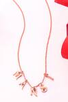 Buy_Kicky & Perky_Rose Gold Letter Pendant Necklace 