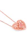 Kicky & Perky_Rose Gold Heart Shaped Pendant Necklace _at_Aza_Fashions