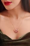 Buy_Kicky & Perky_Rose Gold Heart Shaped Pendant Necklace 