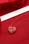 Kicky & Perky_Rose Gold Heart Shaped Pendant Necklace _Online