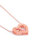 Shop_Kicky & Perky_Rose Gold Designer Heart Pendant Necklace _Online_at_Aza_Fashions