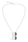 Buy_Kicky & Perky_Silver Plated Contemporary Moissanite Pendant Necklace _at_Aza_Fashions
