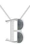Kicky & Perky_Silver Plated Contemporary Moissanite Pendant Necklace _at_Aza_Fashions