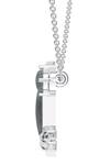 Buy_Kicky & Perky_Silver Plated Contemporary Moissanite Pendant Necklace _Online_at_Aza_Fashions