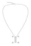 Buy_Kicky & Perky_Silver Plated Designer Moissanite Pendant Necklace _at_Aza_Fashions