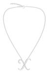 Buy_Kicky & Perky_Silver Plated Moissanite Pendant Necklace _at_Aza_Fashions