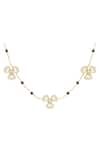Buy_Kicky & Perky_Gold Moissanite Motif Mangalsutra Contemporary Necklace _Online_at_Aza_Fashions