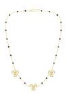 Shop_Kicky & Perky_Gold Moissanite Motif Mangalsutra Contemporary Necklace _at_Aza_Fashions