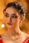 Buy_Kicky & Perky_Gold Moissanite Motif Mangalsutra Contemporary Necklace _at_Aza_Fashions