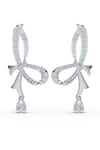 Buy_Kicky & Perky_Designer Moissanite Silver Danglers Earrings _at_Aza_Fashions