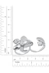 Buy_Kicky & Perky_Floral Motif Sterling Silver Ring _Online_at_Aza_Fashions
